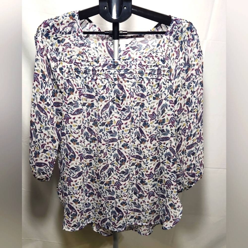 🌸 3/$25 🌸 LC Lauren Conrad Floral Women's Top-Size XXL